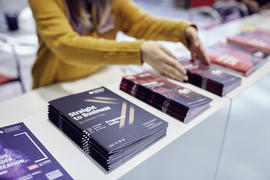 Broschüren auf der Frankfurter Buchmesse