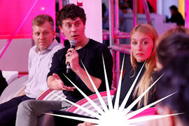 A stage discussion