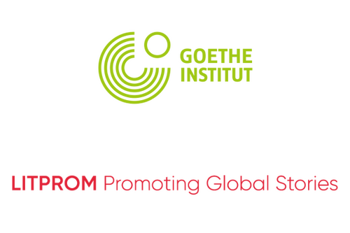 Logos des Goethe-Institut und von Litprom.