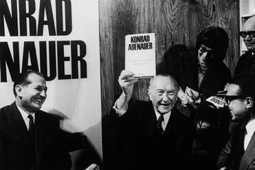Konrad Adenauer (1st Chancellor of the Federal Republic of Germany) at a book presentation
