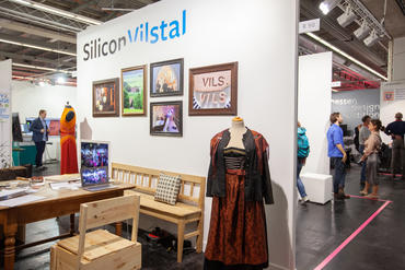 Ausstellungsstand bei The Arts+ auf der Frankfurter Buchmesse 