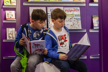 Kinder auf der Frankfurter Buchmesse