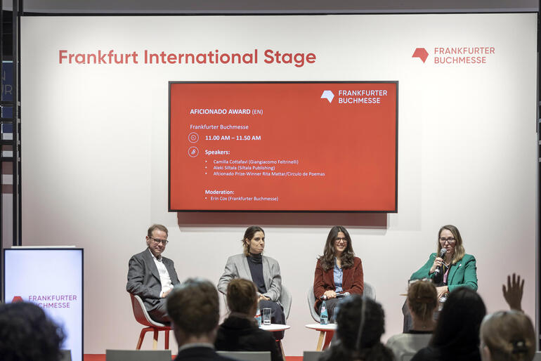 Aficionado Award Panel Frankfurter Buchmesse 2024