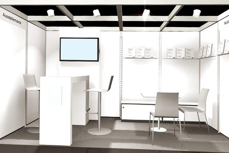 3D-view of a planned exhibition stand