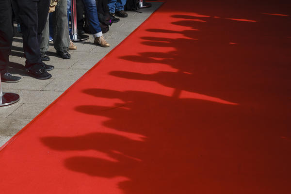 Roter Teppich auf der Frankfurter Buchmesse