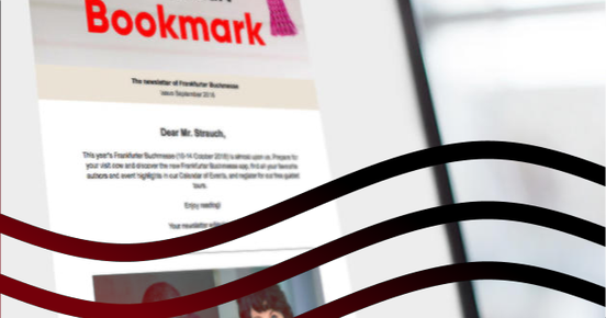 Newsletteranmeldung Frankfurter Buchmesse 2022