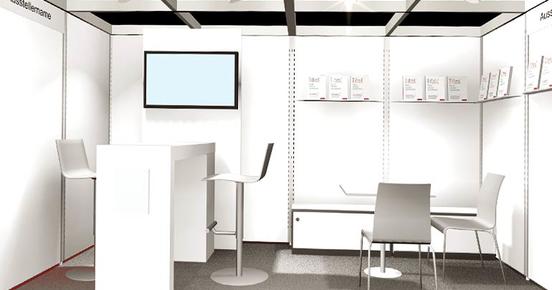 3D-view of a planned exhibition stand