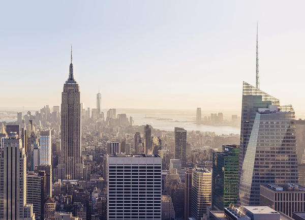 Skyline of New York overlooking the Empire State Building