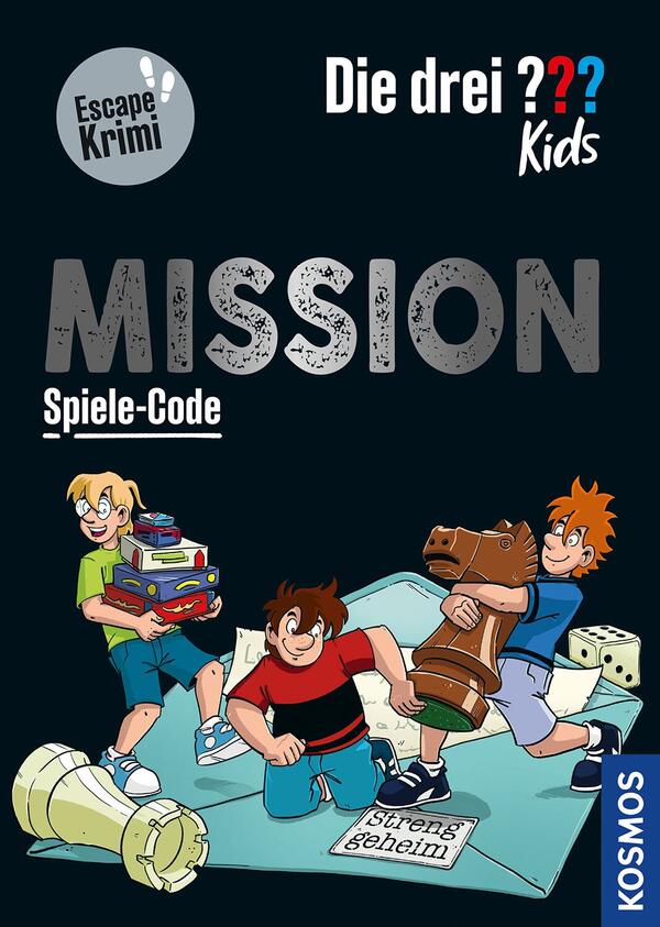 Illustriertes Cover "Escape Krimi" Die drei ??? Kids