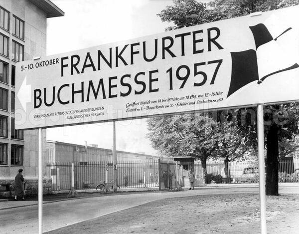 View of the entrance to the book fair