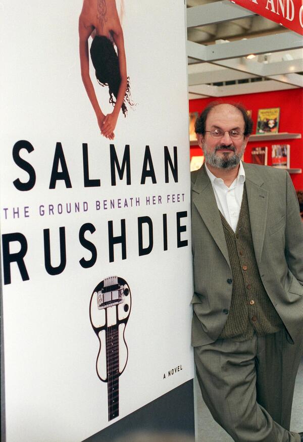 British writer Salman Rushdie