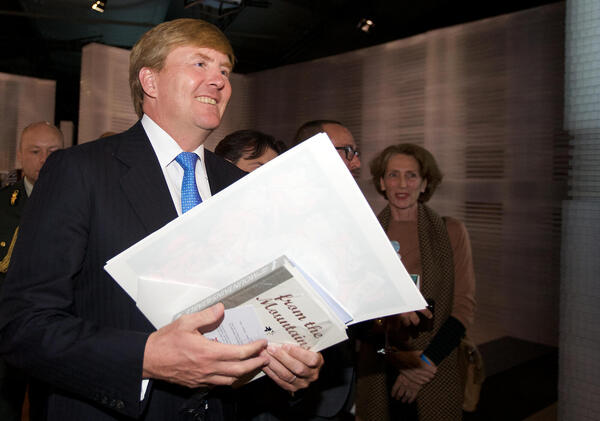 Der niederländische König Willem-Alexander am Eröffnungstag der Frankfurter Buchmesse