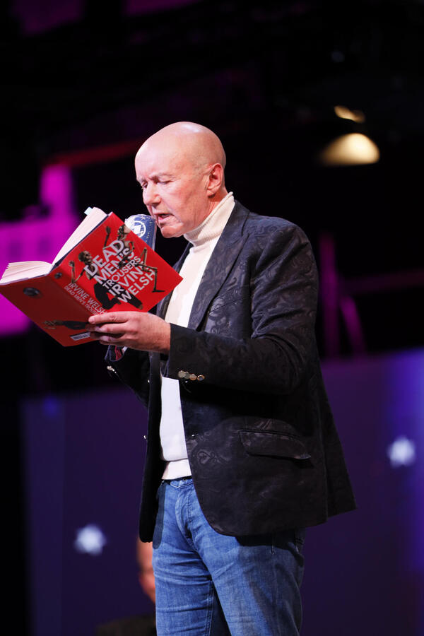 British writer Irvine Welsh reads from his novel “Dead Men’s Trousers” British writer Irvine Welsh reads from his novel “Dead Men’s Trousers”