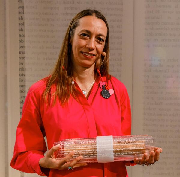 Katja Stergar at the Guest of Honour Handover Ceremony 2022 Katja Stergar at the Guest of Honour Handover Ceremony 2022