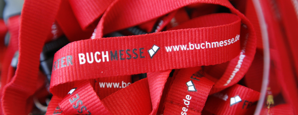 Lanyards mit Buchmesse bedruckt