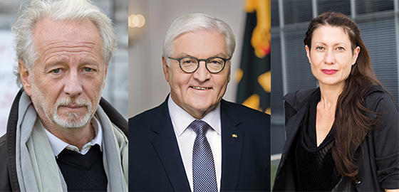 Stefan Hertmans, Bundespräsident Frank-Walter Steinmeier, Ivana Sajko