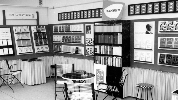 Hanser stand at Frankfurter Buchmesse 1958