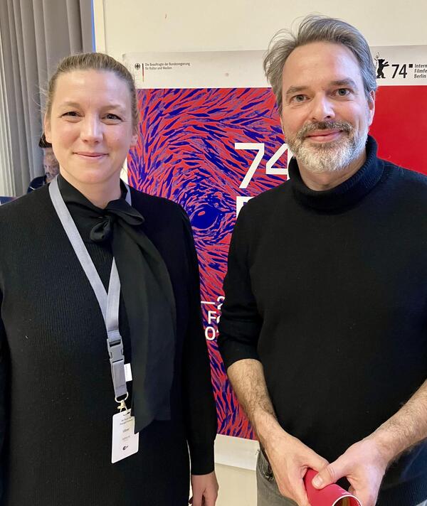 Uschi Feldges und Tobias Pausinger bei Books at Berlinale 2024