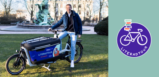 Lennart Schaefer auf seinem Lastenrad