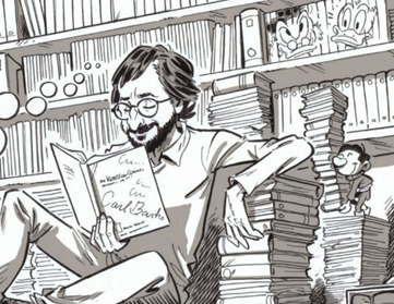 Alex Jakubowski im Comic-Stil