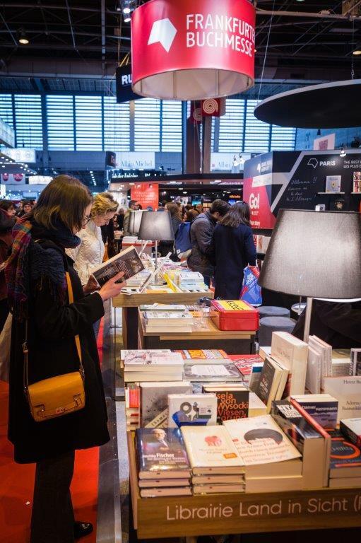 Impression deutscher Gemeinschaftsstände auf internationalen Buchmessen