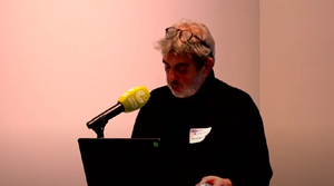 Sebastian Ritscher bei einer Veranstaltung von BISG und der Frankfurter Buchmesse am 19. Januar 2024