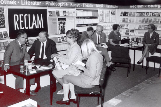 Reclam stand at Frankfurter Buchmesse 1968