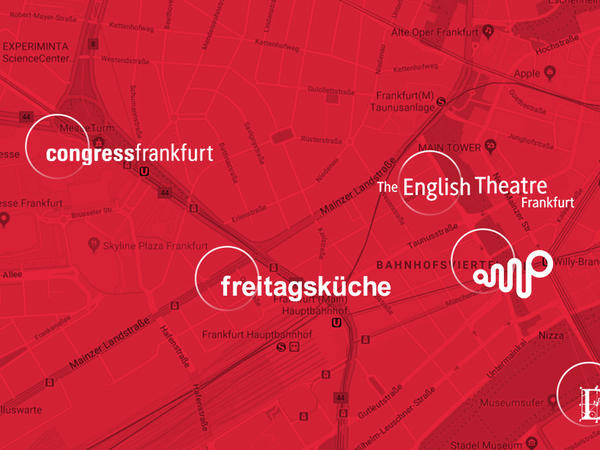 Einteilung der Veranstaltungen in Frankfurt