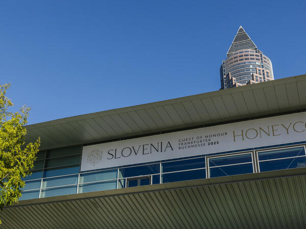 Banner an der Buchmesse