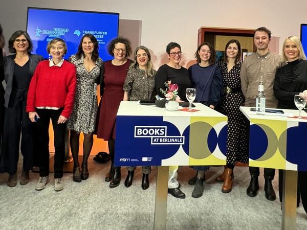 Group photo with selected agencies and publishers of Books at Berlinale