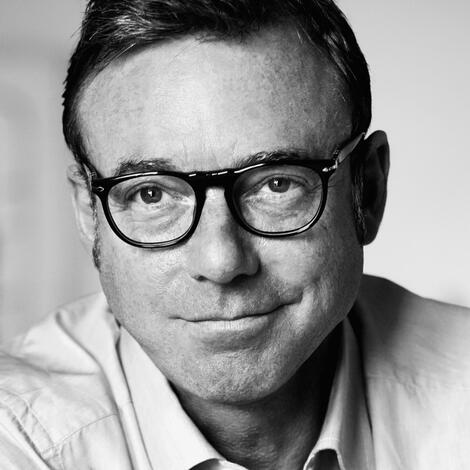 Philipp Keel, Foto: Maurice Haas Ein schwarz weiß Portrait von Philipp Keel, Verleger bei Diogenes