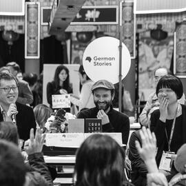 Marc-Uwe Kling beim deutschen Ehrengastauftritt auf der Taipei Book Fair 2019
