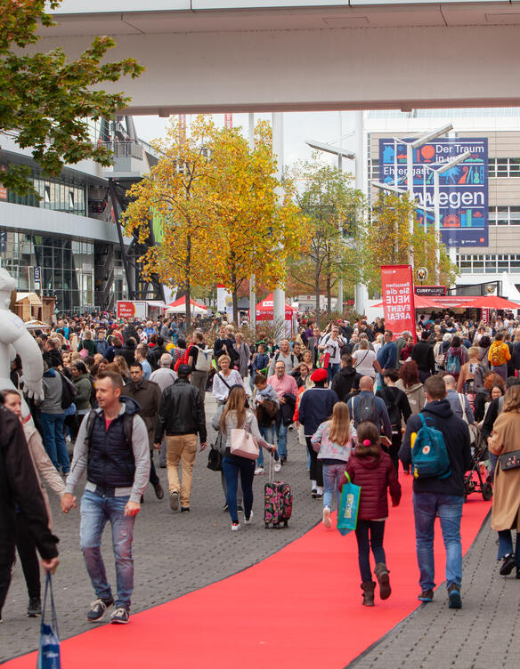 Besucher auf der Frankfurter Buchmesse
