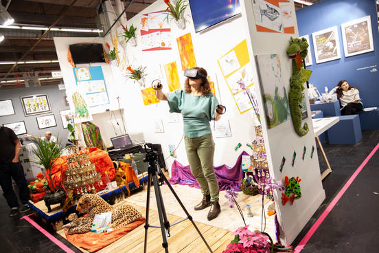 Ausstellungsstand bei The Arts+ auf der Frankfurter Buchmesse 