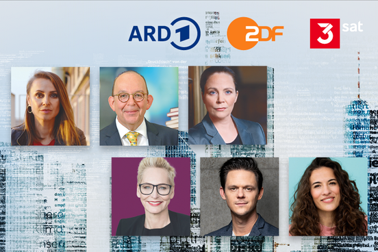 Fotos verschiedener Moderator*innen des Öffentlich Rechtlichen Rundfunks