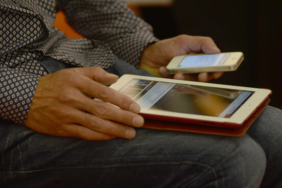 Tablet und Handy