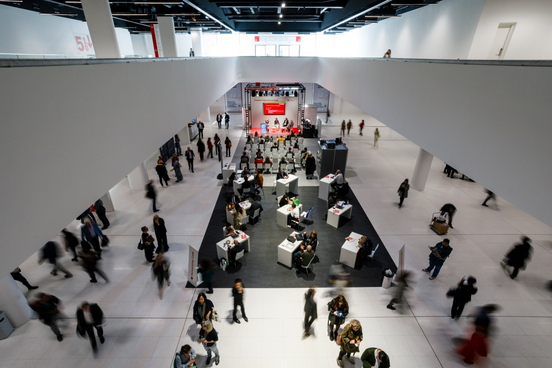 Besucher der Buchmesse