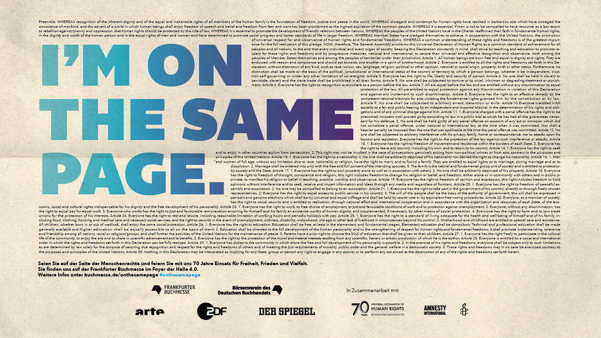 Plakat der Kampagne